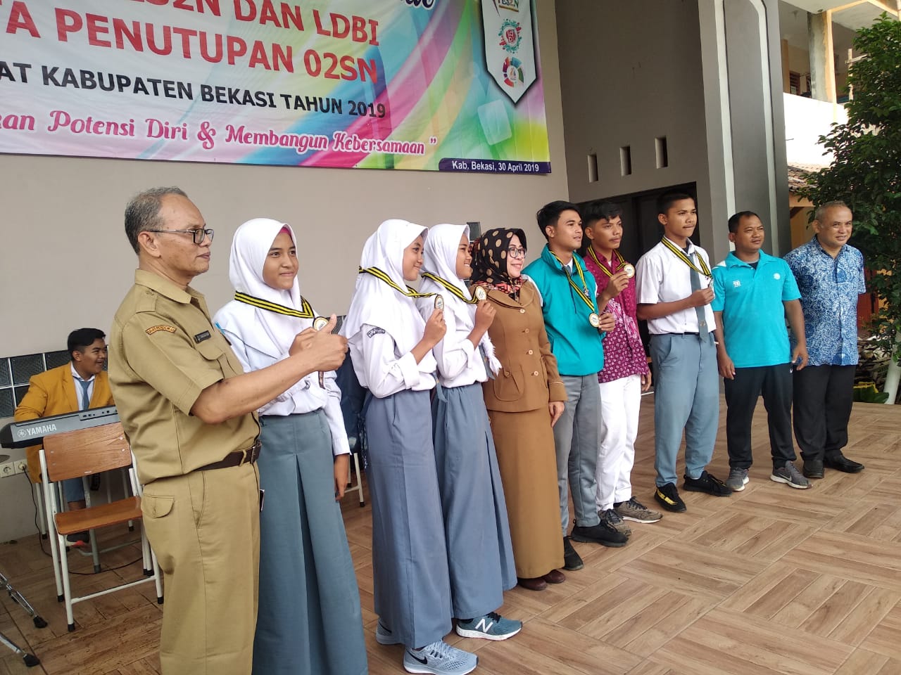 Sadam Sya'ban Juara III Olimpiade Olahraga Siswa Nasional (O2SN) Tingkat Kabupaten Tahun 2019 Cabang olahraga Karate Kata Putra Tingkat SMA