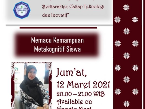 Webinar Guru Memacu Kemampuan Metakognitif Siswa