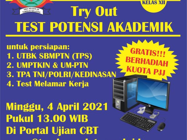 TRY OUT TEST POTENSI AKADEMIK 14 April 2021