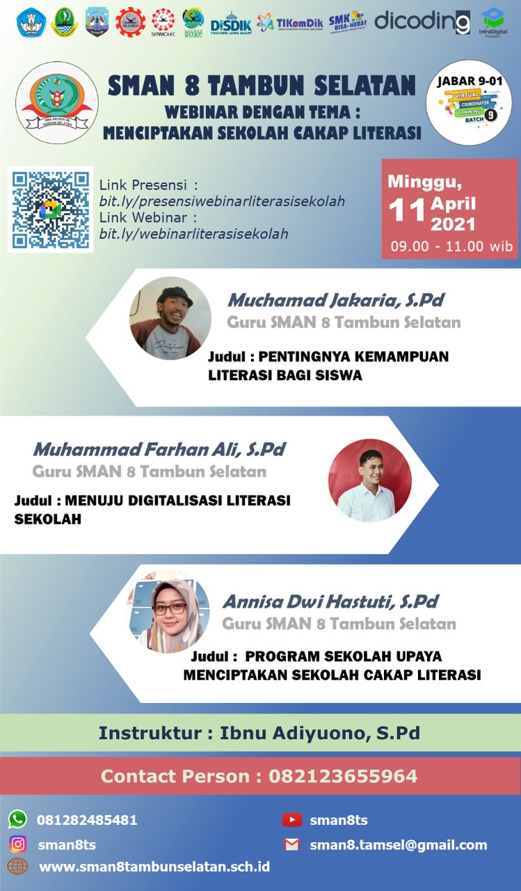 Webinar Menciptakan Sekolah Cakap Literasi