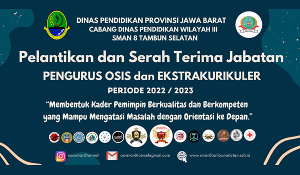Pelantikan dan Serah Terima Jabatan Pengurus OSIS dan Ekstrakurikuler Periode 2022-2023