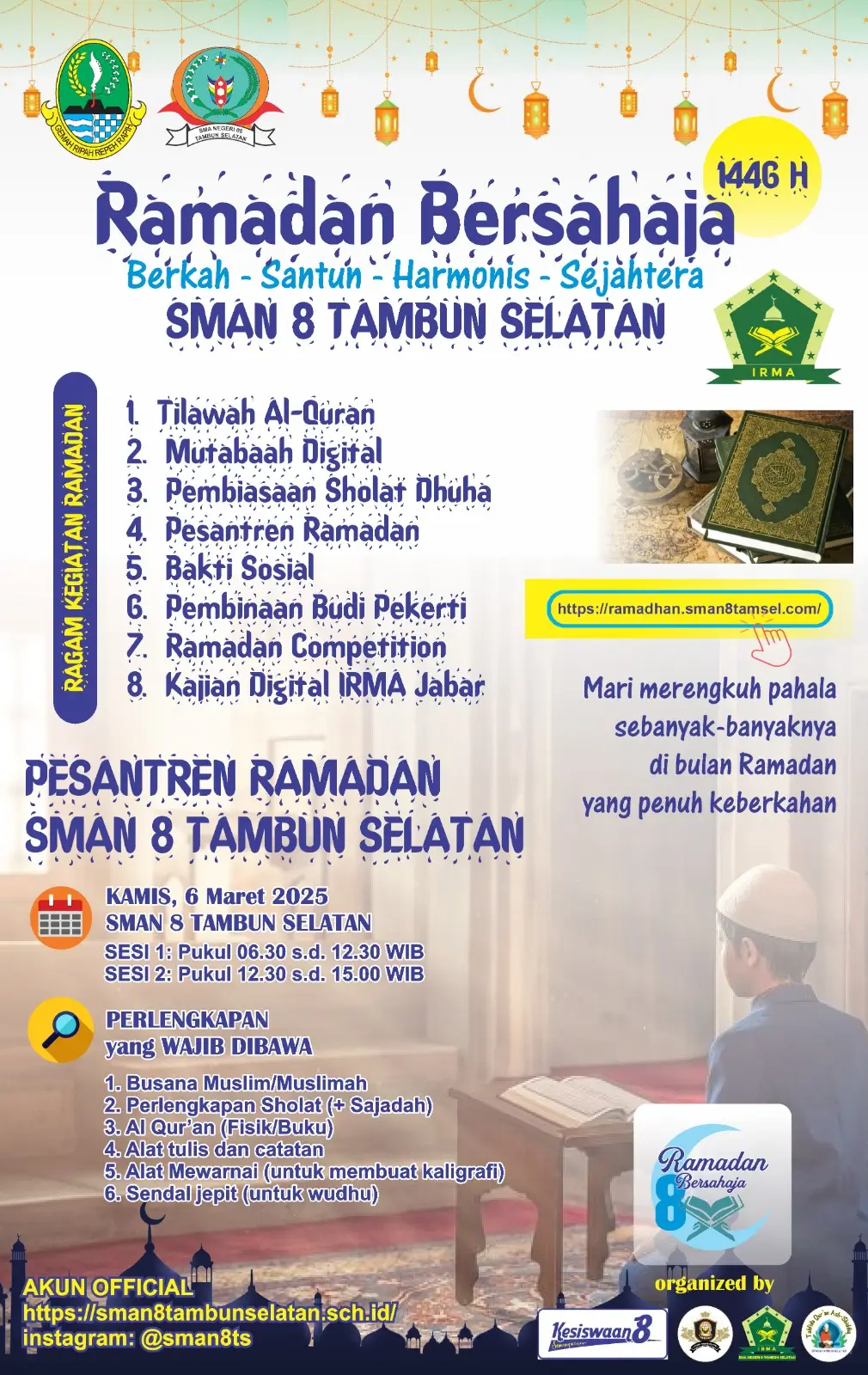 ramadan bersahaja sman8tamsel 2025