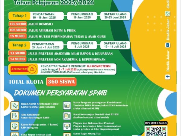 SPMB SMAN 8 TAMSEL 2025/2026