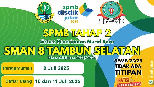 SPMB TAHAP 2 SMAN 8 TAMBUN SELATAN TA. 2025-2026 1.1